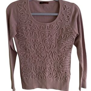 Elegant Scoop Neck Sweater in Taupe